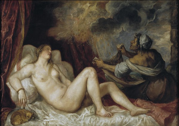 Danae, 1553. Artist: Titian (1488-1576)