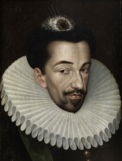 Portrait of Henry III of France, King of Poland and Grand Duke of Lithuania, 1580s. Artist: Quesnel, François (1543-1619)