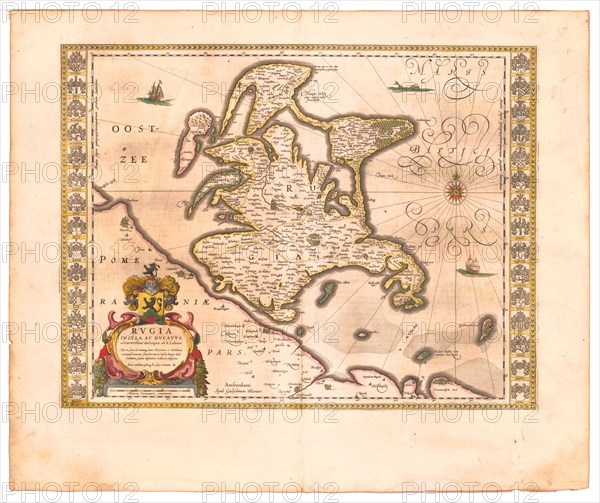 Rügen (From: Theatrum Orbis Terrarum...), 1645. Artist: Blaeu, Willem Janszoon (1571-1638)