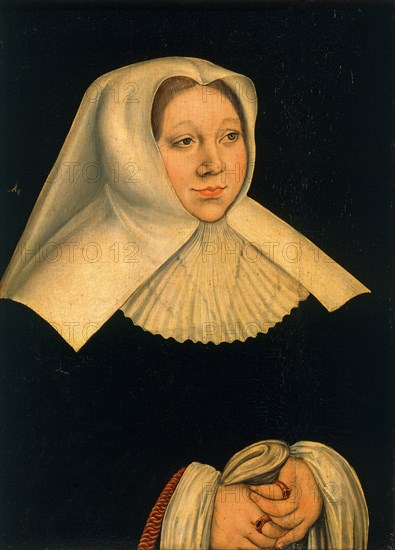 Portrait of Margaret of Austria (1480-1530), ca 1530. Artist: Cranach, Lucas, the Elder (1472-1553)