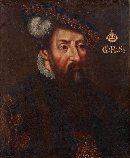Portrait of the King Gustav I of Sweden (1496-1560), um 1700. Artist: Anonymous