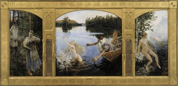 The Aino Triptych, 1891. Artist: Gallen-Kallela, Akseli (1865-1931)