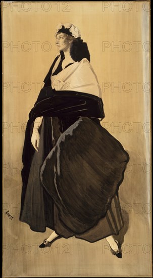 Ida Rubinstein, c. 1910. Artist: Bakst, Léon (1866-1924)