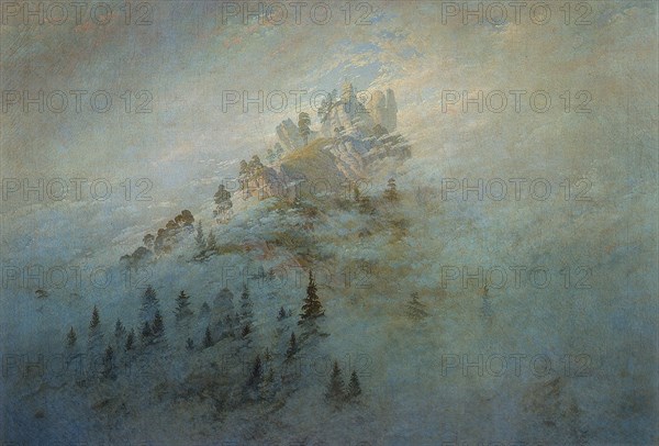 Morning mist in the mountains, 1808. Artist: Friedrich, Caspar David (1774-1840)