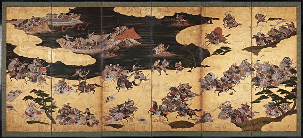 Battle scenes from the Tale of Heike (Heike Monogatari), First third of 17th cen.. Artist: Anonymous