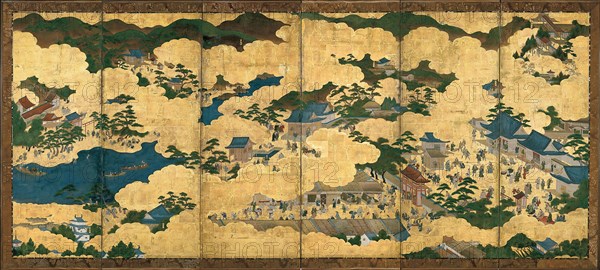 Scenes in and around Kyoto, ca 1690. Artist: Anonymous