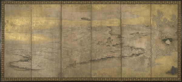 An Exiled Emperor on Okinoshima, ca. 1600. Artist: Anonymous