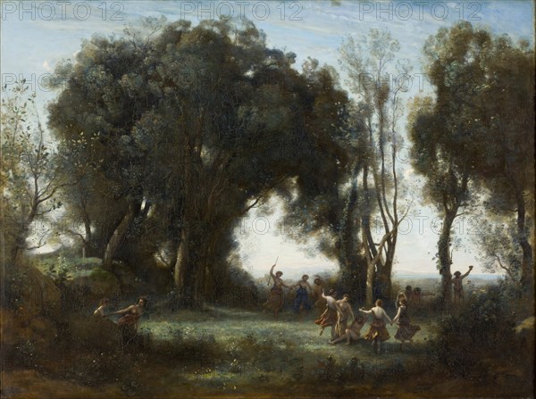 A Morning. The dance of the Nymphs, 1850. Artist: Corot, Jean-Baptiste Camille (1796-1875)