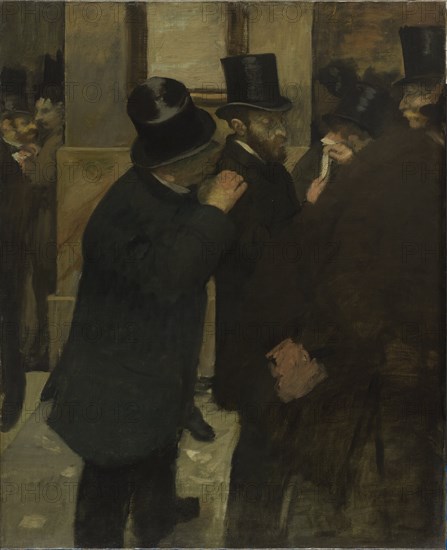 Portraits at the Stock Exchange, 1878-1879. Artist: Degas, Edgar (1834-1917)