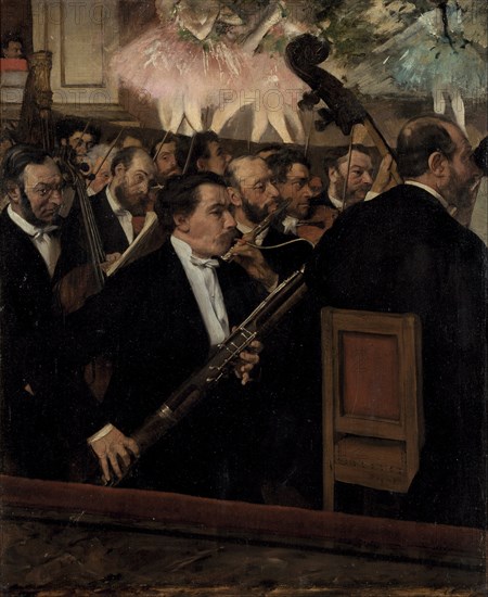 The Orchestra at the Opera, c. 1870. Artist: Degas, Edgar (1834-1917)