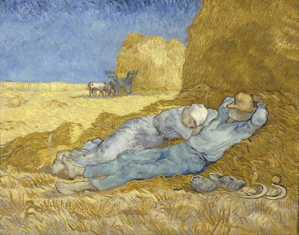 The siesta (after Millet), 1890. Artist: Gogh, Vincent, van (1853-1890)