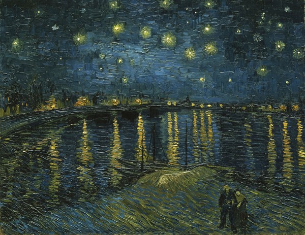 The Starry Night, 1888. Artist: Gogh, Vincent, van (1853-1890)