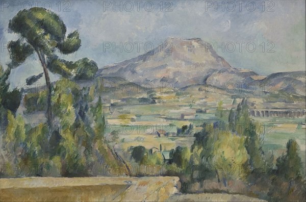 Montagne Sainte-Victoire, c. 1890. Artist: Cézanne, Paul (1839-1906)