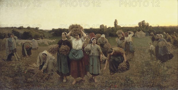 Calling in the Gleaners, 1859. Artist: Breton, Jules (1827-1906)