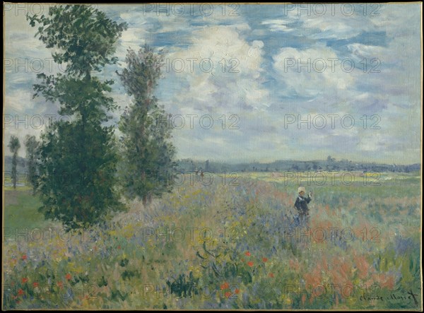 Poppy Fields near Argenteuil, 1875. Artist: Monet, Claude (1840-1926)