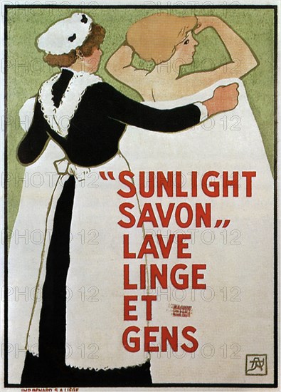 Sunlight Savon, 1910. Artist: Rassenfosse, Armand (1862-1934)