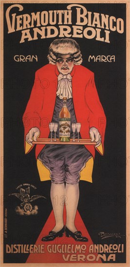 Vermouth Bianco Andreoli, 1919. Artist: Bresciani, Attilio (1879-1943)