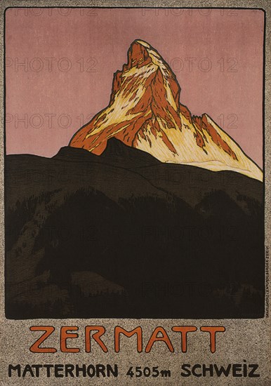 Zermatt, 1908. Artist: Cardinaux, Emil (1877-1936)