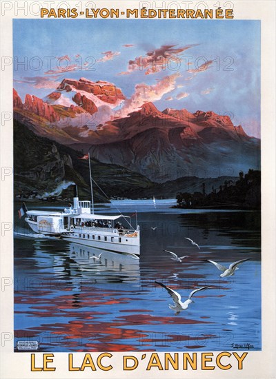 Lac d'Annecy. Artist: Hugo d'Alesi, Frédéric (1849-1906)