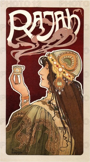 Rajah Coffee (Poster), 1899. Artist: Privat-Livemont, Henri (1861?1936)