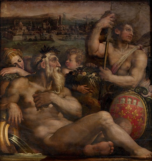 Allegory of Prato, 1563-1565. Artist: Vasari, Giorgio (1511-1574)