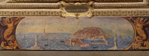 View of Livorno, 1557-1558. Artist: Vasari, Giorgio (1511-1574)