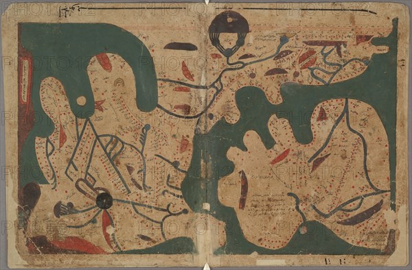 Rectangular world map (From: The Book of Curiosities of the Sciences and Marvels for the Eyes), 11th Artist: Anonymous master