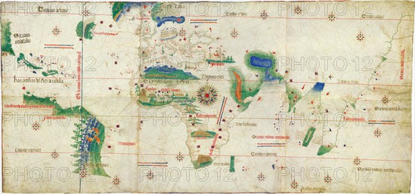 The Cantino planisphere, 1502. Artist: Anonymous master