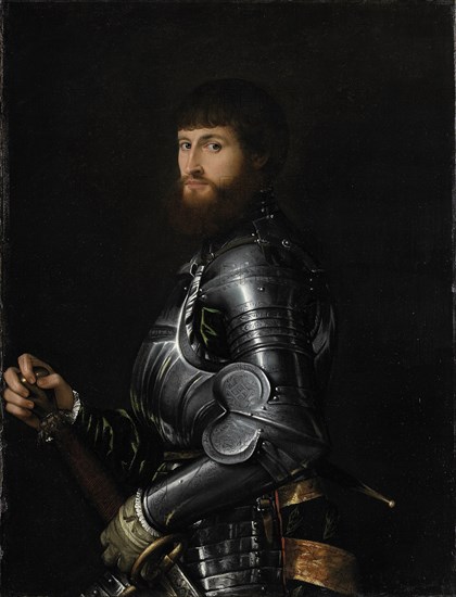 Portrait of a Nobleman in Armour, Between 1540 and 1560. Artist: Moroni, Giovan Battista (1520/25-1578)