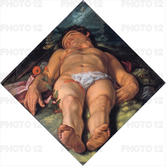 Dying Adonis, 1609. Artist: Goltzius, Hendrick (1558-1617)