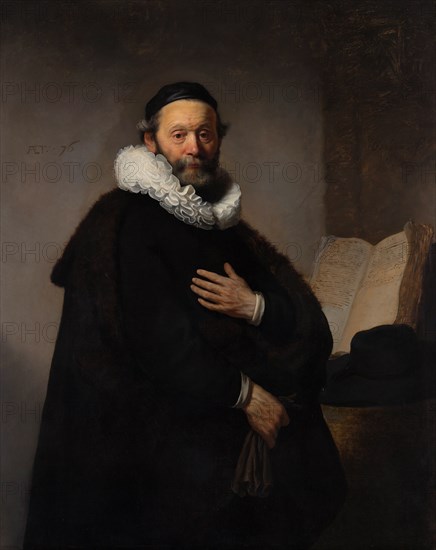 Portrait of Remonstrant Minister Johannes Wtenbogaert, 1633. Artist: Rembrandt van Rhijn (1606-1669)