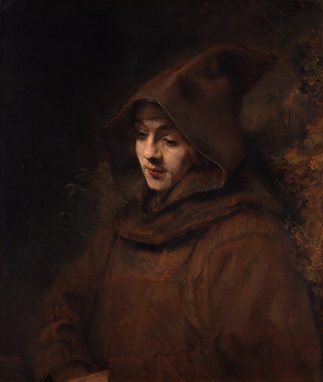 Titus as a monk, 1660. Artist: Rembrandt van Rhijn (1606-1669)