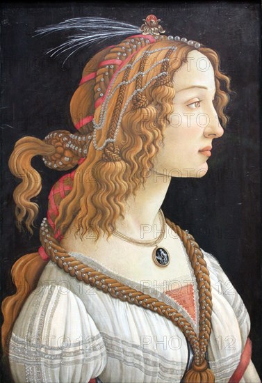 Idealized Portrait of a Lady (Portrait of Simonetta Vespucci), c. 1480
