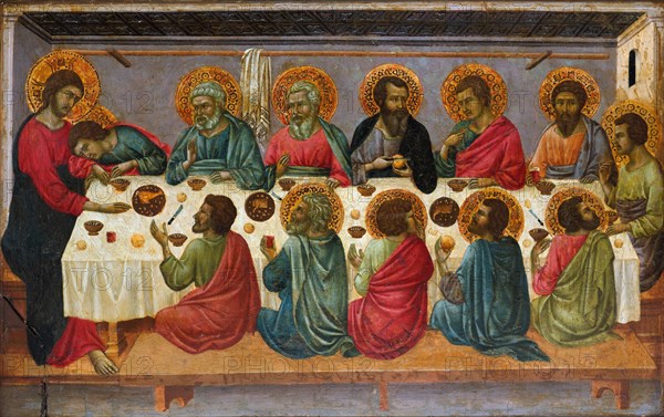 The Last Supper, 1310-1315. Artist: Ugolino di Nerio (ca 1280-1349)