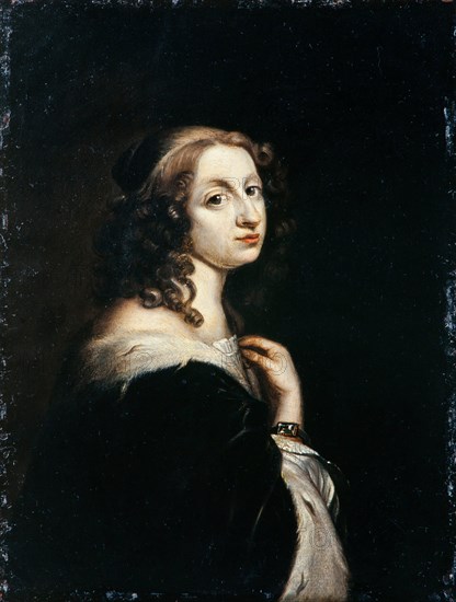 Portrait of Queen Christina of Sweden (1626-1689), c. 1650. Artist: Beck, David (1621-1656)