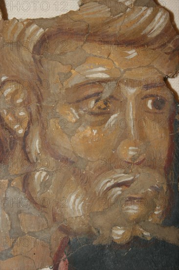 Peter the Apostle, 14th century. Artist: Ancient Russian frescos