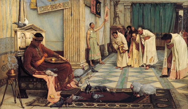 The Favourites of the Emperor Honorius, 1883. Artist: Waterhouse, John William (1849-1917)