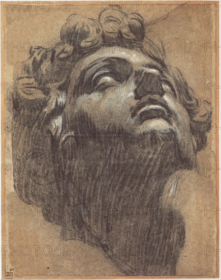 Head of Giuliano de' Medici (1479?1516), 1540s. Artist: Tintoretto, Jacopo (1518-1594)