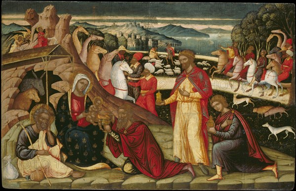 The Adoration of the Magi, c. 1525. Artist: Permeniatis, Ioannis (1501-1550)