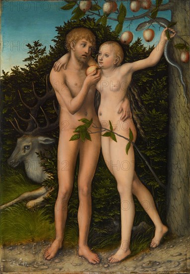 The Fall of Man, after 1537. Artist: Cranach, Lucas, the Elder (1472-1553)