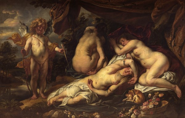 Amor and Psyche. Artist: Jordaens, Jacob (1593-1678)