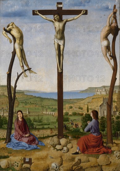 Calvary, Second Half of the 15th cen.. Artist: Antonello da Messina (ca 1430-1479)