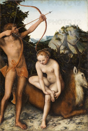 Apollo and Diana, ca 1530. Artist: Cranach, Lucas, the Elder (1472-1553)