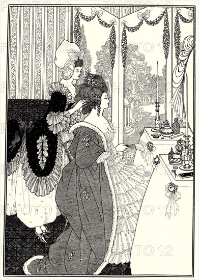 The Toilet (Illustration for The Rape of the Lock by Alexander Pope), 1894. Artist: Beardsley, Aubrey (1872?1898)