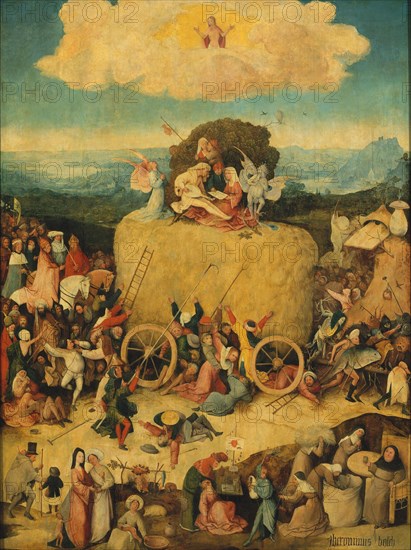 The Haywain (Triptych) Central panel, c. 1516. Artist: Bosch, Hieronymus (c. 1450-1516)