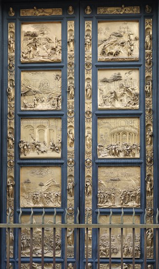 The Gates of Paradise in the Florence Baptistry (Copy), 1425-1452. Artist: Ghiberti, Lorenzo (1378-1455)