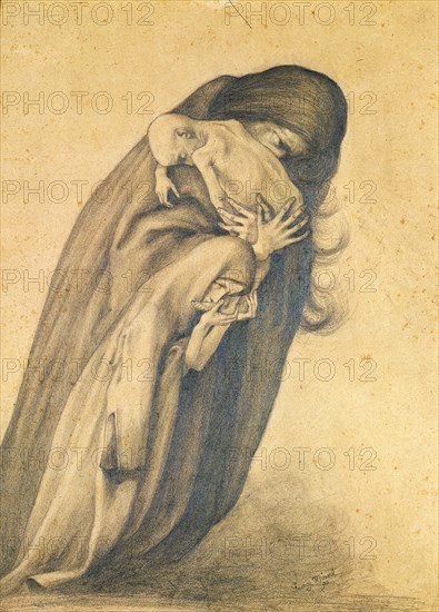 The Grieving Mother, 1890. Artist: Minne, George, Baron (1866-1941)