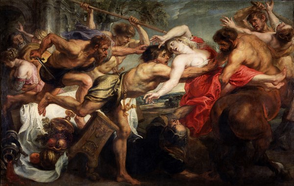 The Abduction of Hippodamia, or Lapiths and Centaurs, 1636-1638. Artist: Rubens, Pieter Paul (1577-1640)