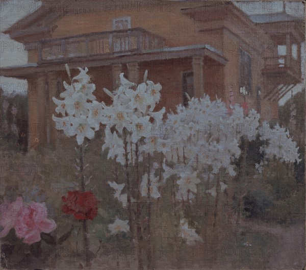 Evening of the lilies, 1901. Artist: Kalinichenko, Jakov Jakovlevich (1869-1938)