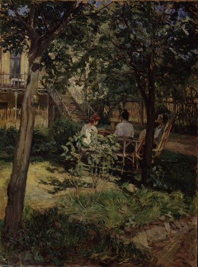 In the Garden, 1910s. Artist: Mamontov, Mikhail Anatolyevich (1865-1920)